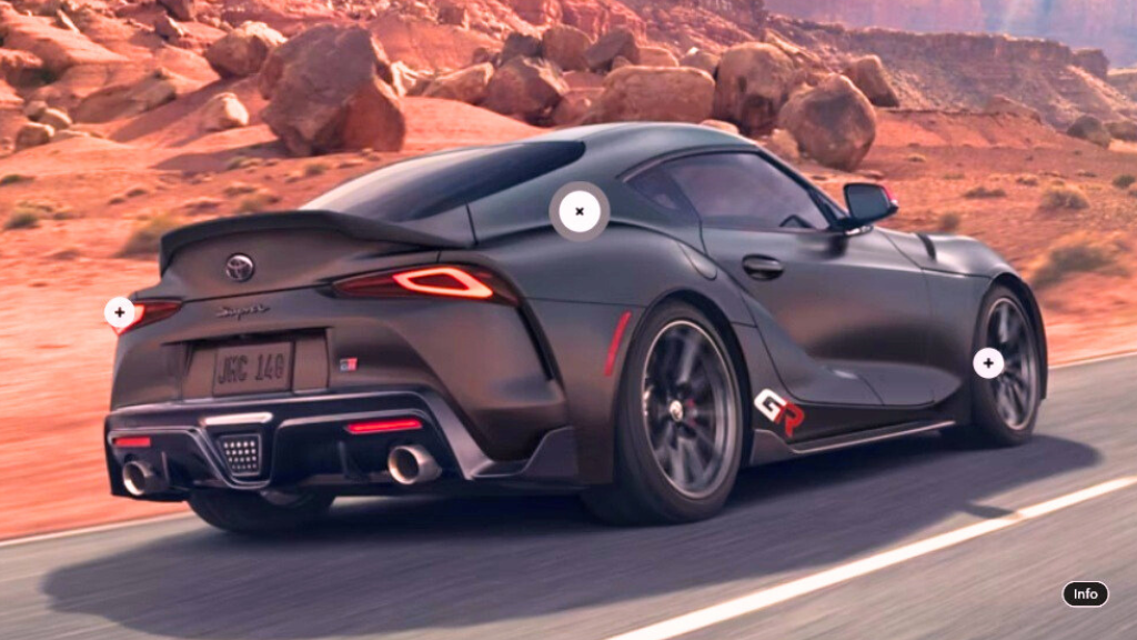 toyota supra with wide body kit