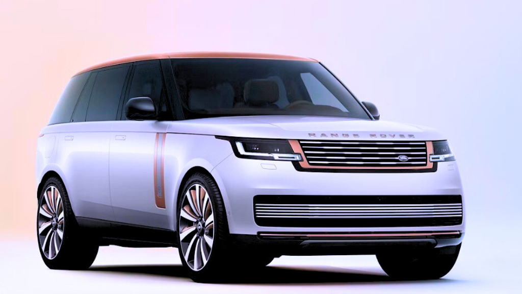 White Range Rover with Red Interior
